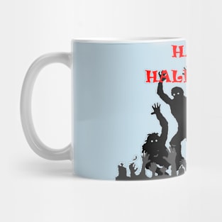 Halloween graveyard zombies Mug